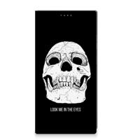 Mobiel BookCase Samsung Galaxy S24 Ultra Skull Eyes - thumbnail