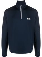 Michael Kors sweat zippé à logo imprimé - Bleu