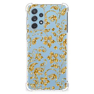 Samsung Galaxy A73 Case Gouden Bloemen