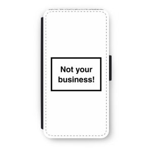 Not your business: iPhone 8 Plus Flip Hoesje