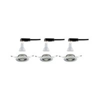 Paulmann 93424 Inbouwlamp Set van 3 stuks RVS (geborsteld) - thumbnail