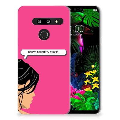 LG G8 Thinq Silicone-hoesje Woman Don't Touch My Phone