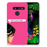 LG G8 Thinq Silicone-hoesje Woman Don't Touch My Phone