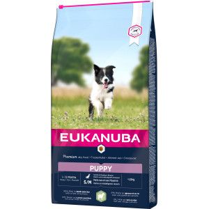 Eukanuba Puppy Small Medium met lam & rijst hondenvoer 3 x 2,5 kg