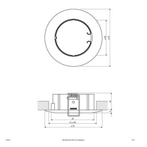 EVN 514014 514014 Inbouwring Halogeen Zonder 50 W Chroom