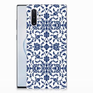 Samsung Galaxy Note 10 Plus TPU Case Flower Blue