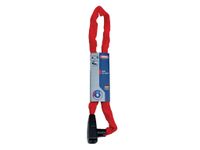 Abus kettingslot City Chain 85 cm 6 mm staal/textiel rood - thumbnail