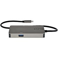 StarTech.com DKT30CHVPD2 interface hub USB 3.2 Gen 1 (3.1 Gen 1) Type-C 5000 Mbit/s Zwart, Grijs - thumbnail