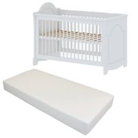 Cabino Baby Bed Met Matras Ohio Wit 60 x 120 cm