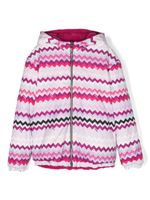 Missoni Kids veste à motif zig-zag - Rose