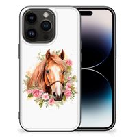 Dierenprint Telefoonhoesje voor iPhone 15 Pro Paard - thumbnail