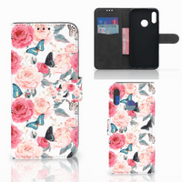 Honor 10 Lite Hoesje Butterfly Roses - thumbnail