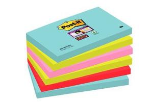 Post-it Plaknotitie 6556SMI 127 mm x 76 mm Turquoise, Neon-groen, Neon-pink, Papaverrood 540 vellen