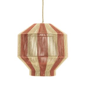 By-Boo Hanglamp Cirque Jute, 41cm - Naturel/Rood