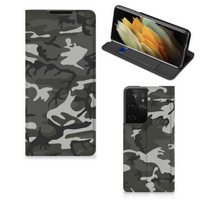 Samsung Galaxy S21 Ultra Hoesje met Magneet Army Light