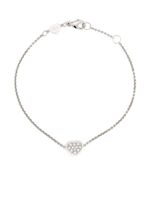 Chopard bracelet My Happy Heart en or blanc 18ct serti de diamants - Argent - thumbnail