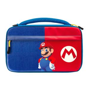 PDP Commuter: Power Pose Mario Hardshell-doos Nintendo Blauw, Rood