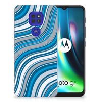 Motorola Moto G9 Play | E7 Plus TPU bumper Waves Blue - thumbnail