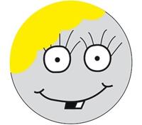 4-Act Reflecterende Hanger Meisje Grijs 6cm