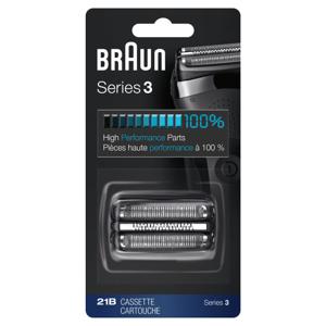 Braun Series 3 21B Elektrisch Scheerapparaat Reservekop Cassette -Zwart