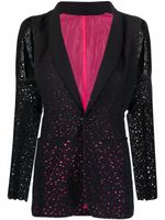 Jean Paul Gaultier Pre-Owned blazer à broderie anglaise (années 2000) - Noir