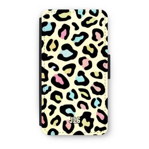 Leopard pattern: iPhone X Flip Hoesje