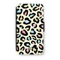 Leopard pattern: iPhone X Flip Hoesje