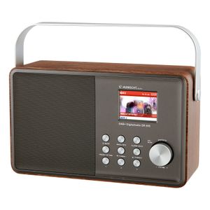 Albrecht DR 855 DAB+/UKW/Bluetooth Radio DAB+, VHF (FM) Zilver, Hout