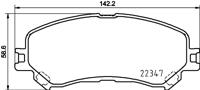 Remblokkenset, schijfrem BREMBO, u.a. fÃ¼r Renault