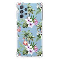 Samsung Galaxy A73 Case Anti-shock Flamingo Palms