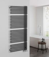 Aqualine Tubini handdoekradiator 60x145cm 800W antraciet - thumbnail