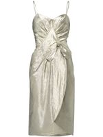 Maison Margiela robe mi-longue à détail de nœud - Argent