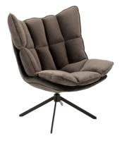 J-Line Fauteuil 'Madelaine' kleur Grijs/Beige