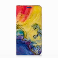 Bookcase Samsung Galaxy S10e Watercolor Dark