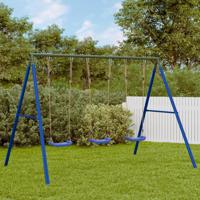 Schommelframe voor buiten met 6 ophanghaken staal blauw