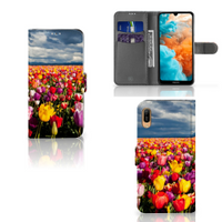 Huawei Y6 (2019) Hoesje Tulpen - thumbnail