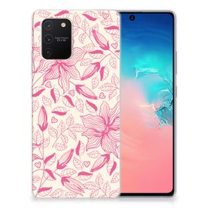 Samsung Galaxy S10 Lite TPU Case Pink Flowers