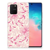 Samsung Galaxy S10 Lite TPU Case Pink Flowers - thumbnail