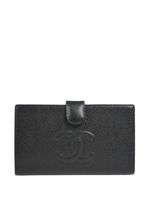 CHANEL Pre-Owned portefeuille pliant à logo CC cousu (2005) - Noir