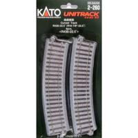 H0 Kato Unitrack 2-260 Gebogen rails 4 stuk(s) - thumbnail