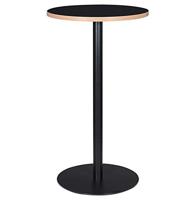 ALTEREGO Ronde hoge balk Design Zwart 60x60x105,5 cm