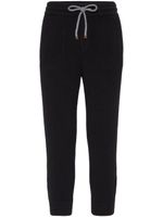 Brunello Cucinelli pantalon de jogging à design nervuré - Noir