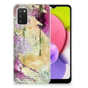 Hoesje maken Samsung Galaxy A03S Letter Painting