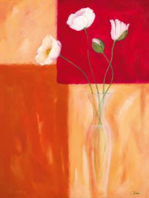 Kunstdruk Günter Gohn - Mohn mit Siena-Braun 60x80cm Kunstdruk Günter Gohn - Mohn mit Siena-Braun 60x80cm