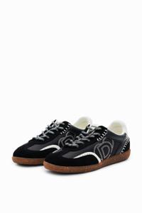 Suède retro sneakers - BLACK - 38