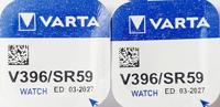 VARTA 2 stuks zilveroxidebatterijen voor horloges V396 (SR59) SR726SW