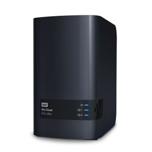 Western Digital My Cloud EX2 Ultra 3.5 Inch 2 bay My Cloud EX2 Ultra NAS, 16TB, Zwart