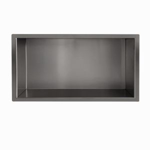 Wiesbaden inbouwnis 30x60x10cm gunmetal