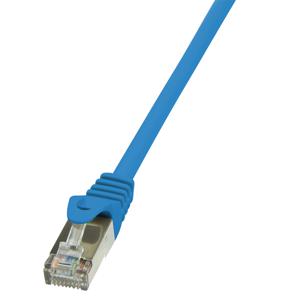 LogiLink CP1096S RJ45 Netwerkkabel, patchkabel CAT 5e F/UTP 10.00 m Blauw Snagless 1 stuk(s)