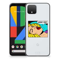 Google Pixel 4 Silicone Back Cover Popart Oh Yes - thumbnail